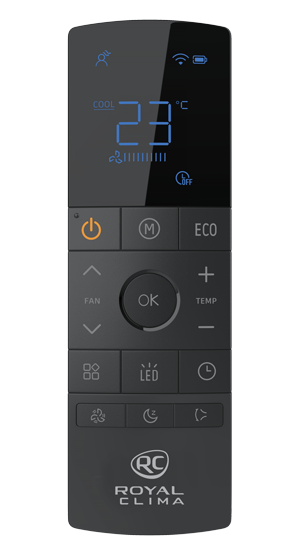 ROYAL CLIMA ���������� ����� ���������� ���� ��� ������ �����-������ ����� VENTURO NERO MULTI FLEXI EU ERP RCI-VT12HN
